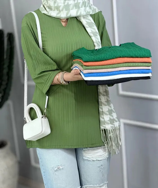 عکس مدل مانتو جدید و شیک خط دار