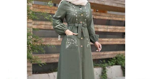 عکس مدل مانتو ساده نخی جدید