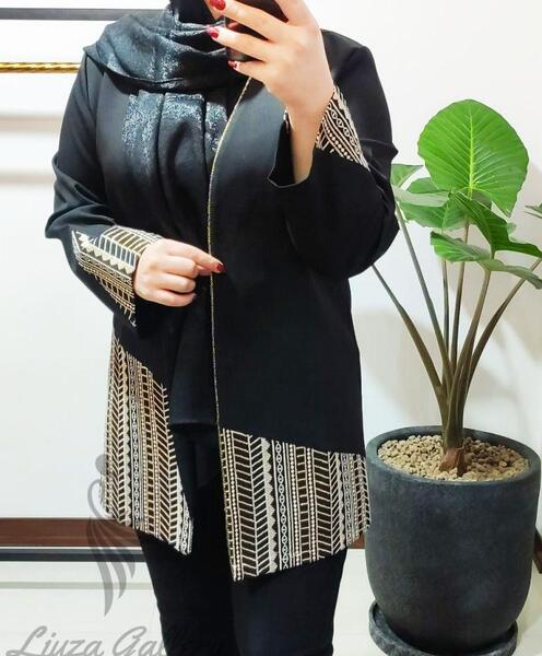 عکس مدل مانتو کتی جدید با پارچه مازراتی