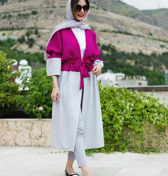 عکس مدل مانتو بلند مجلسی زنانه جدید
