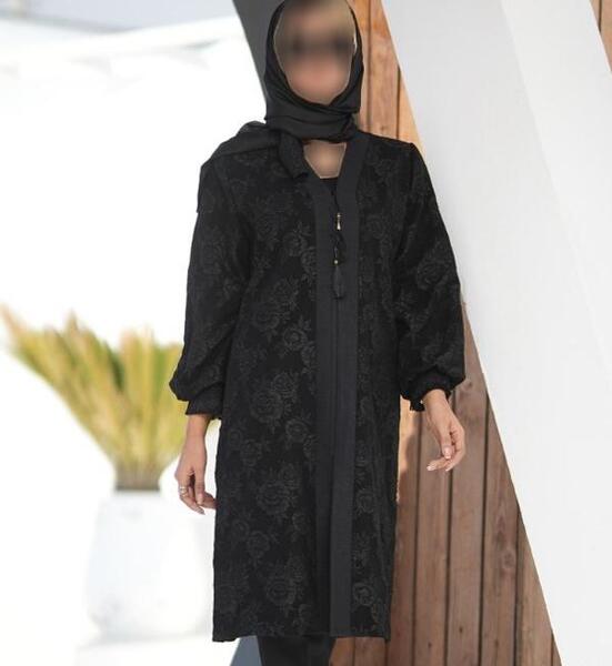 عکس مدل مانتو لمه دکمه دار جدید
