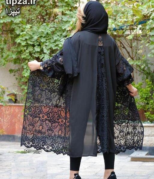 عکس مدل مانتو مشکی لاکچری جدید