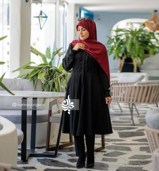 عکس مدل مانتو مشکی لاکچری جدید