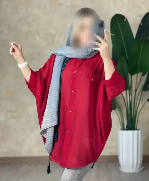 عکس مدل مانتو کیمونو جدید با الگو