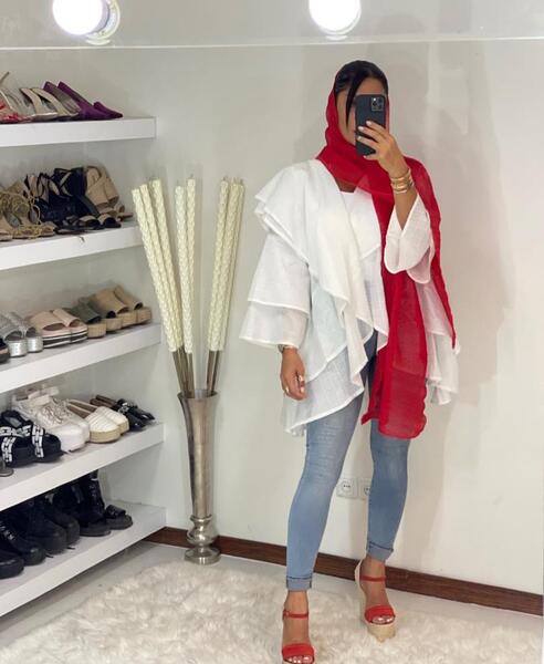 عکس مدل مانتو عروسکی جدید سفید