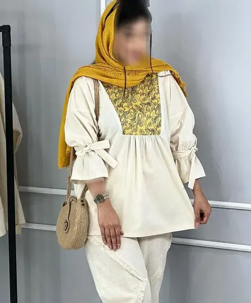 عکس مدل مانتو عروسکی جدید سفید