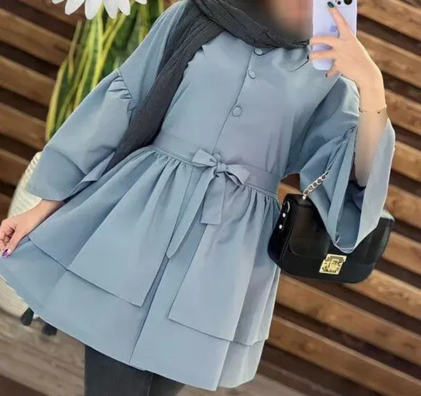 عکس مدل مانتو عروسکی جدید ساده