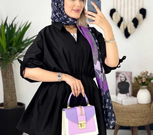 عکس مدل مانتو مشکی عروسکی جدید