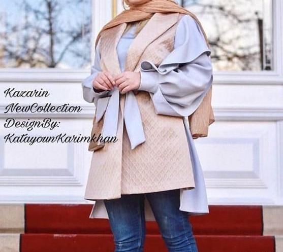 عکس مدل مانتو جدید کوتاه دخترانه شیک