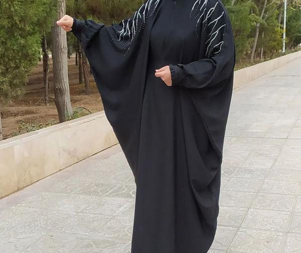عکس مدل جدید مانتو عبایی مجلسی