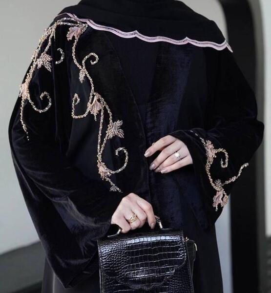 عکس مدل جدید مانتو عبایی مجلسی