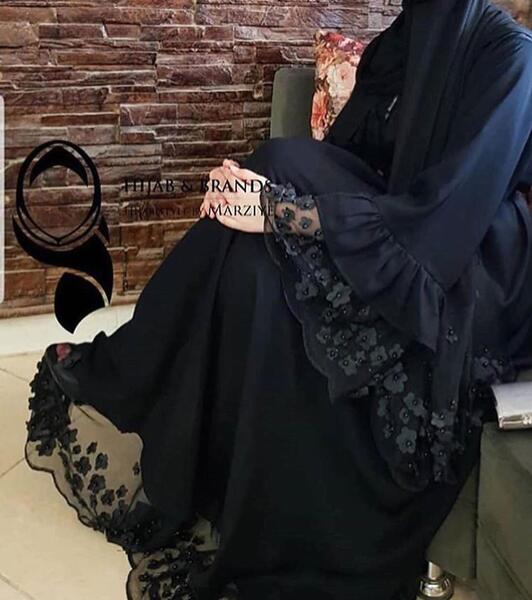 عکس مدل جدید مانتو عبایی مجلسی