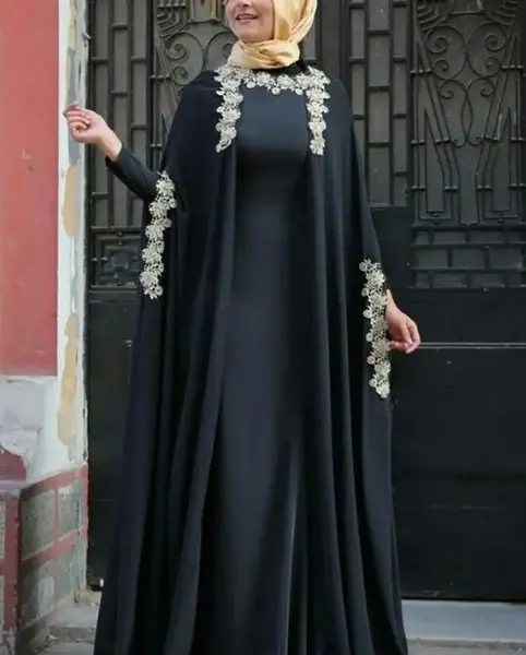 عکس مدل جدید مانتو عبایی مجلسی
