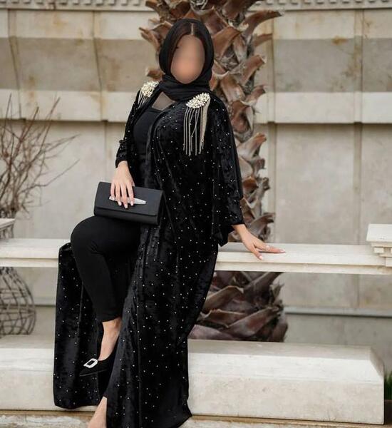 عکس مدل جدید مانتو عبایی مجلسی