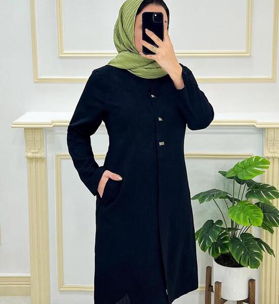 عکس مدل مانتو جدید پارچه شانتون