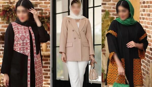 عکس مدل مانتو جدید با پارچه شانتون