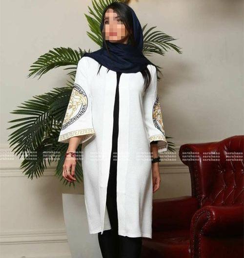 عکس شانتون ترکیبی مدل مانتو شانتون جدید