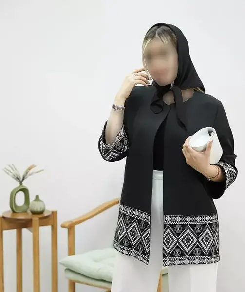 عکس مدل یقه مانتو ساده جدید