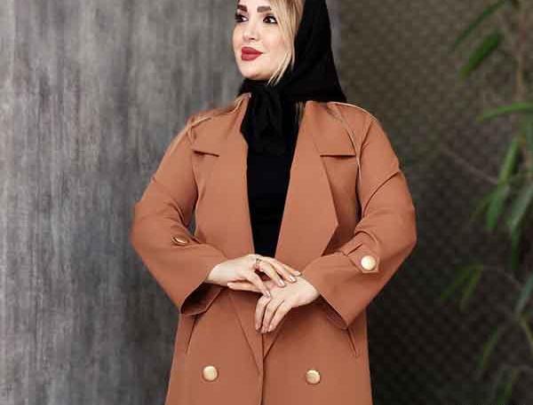 عکس مدل مانتو زرشکی بلند جدید