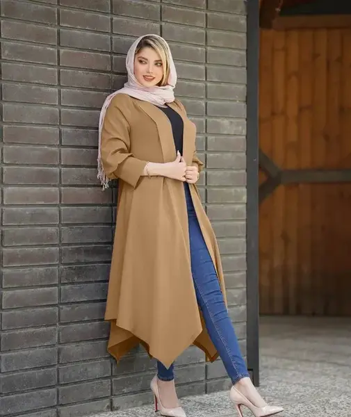 عکس مدل مانتو حریر دوتیکه جدید