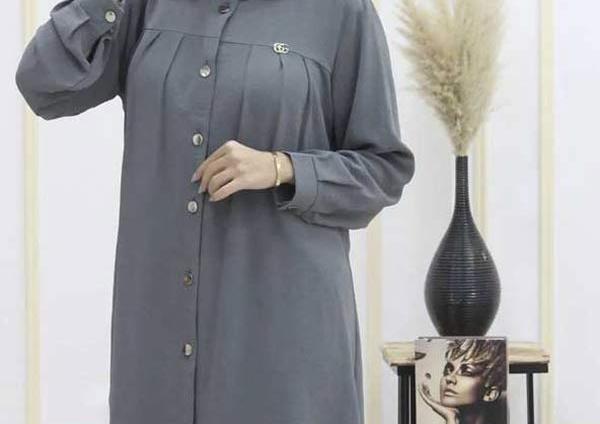 عکس مدل مانتو دکمه دار شیک جدید