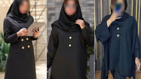 عکس مدل مانتو دکمه دار شیک جدید