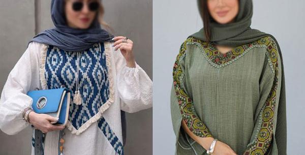 عکس مدل مانتو سنتی جدید در اینستاگرام