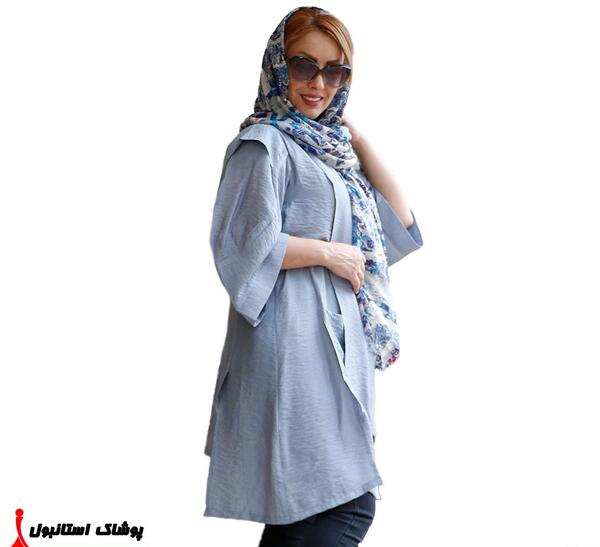 عکس مدل مانتو حریر شیشه ای جدید