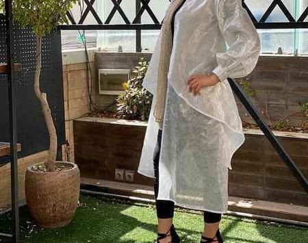 عکس مدل مانتو حریر شیشه ای جدید
