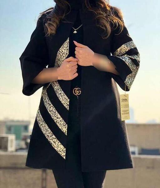 عکس مدل مانتو جدید با پارچه پولکی