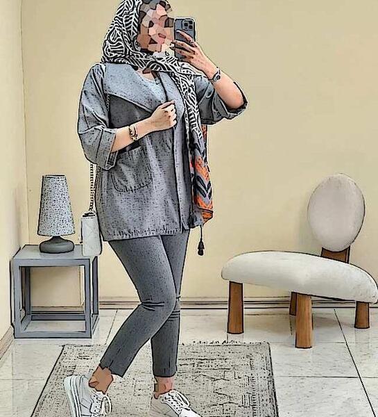 عکس مدل مانتو با پارچه های طرح دار جدید