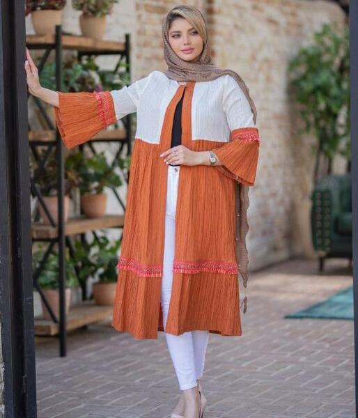 عکس مدل مانتو بلند جدید برای عید