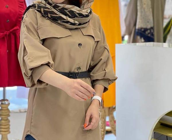 عکس مدل مانتو جدید با آستین مدل دار