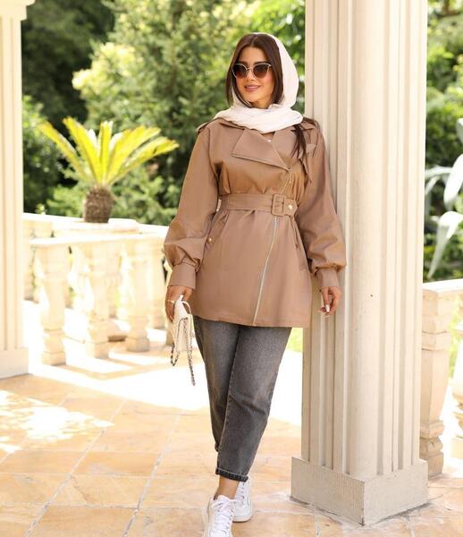 عکس مدل مانتو یقه آمریکایی اسپرت
