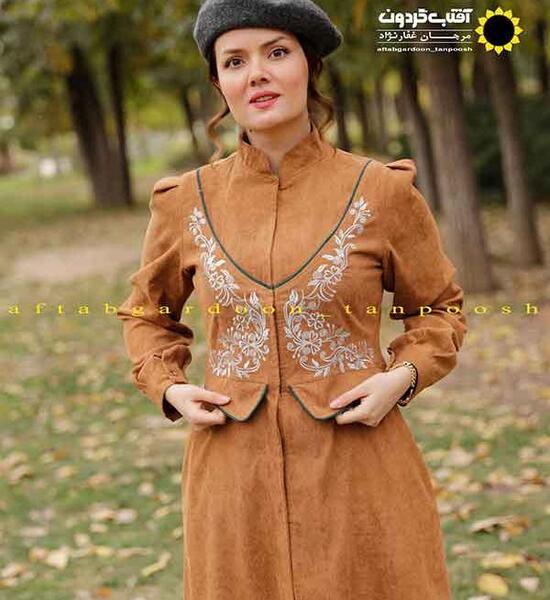 عکس مدل مانتو مخمل کبریتی ریز