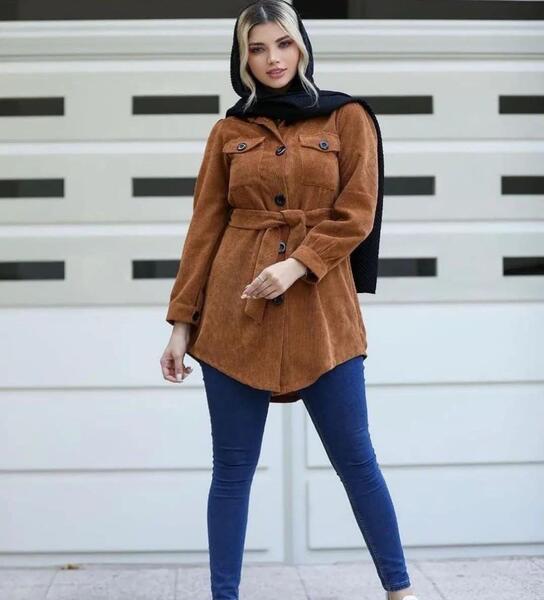 عکس مدل مانتو مخمل پاییزه