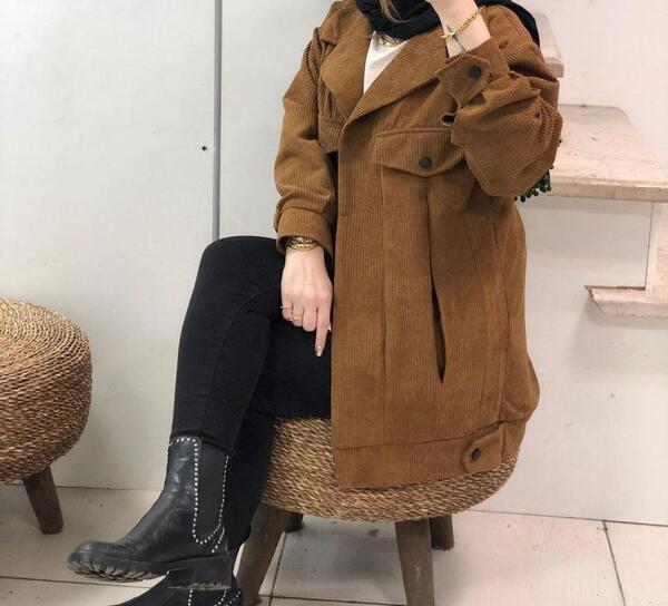 عکس مدل مانتو مخمل کبریتی