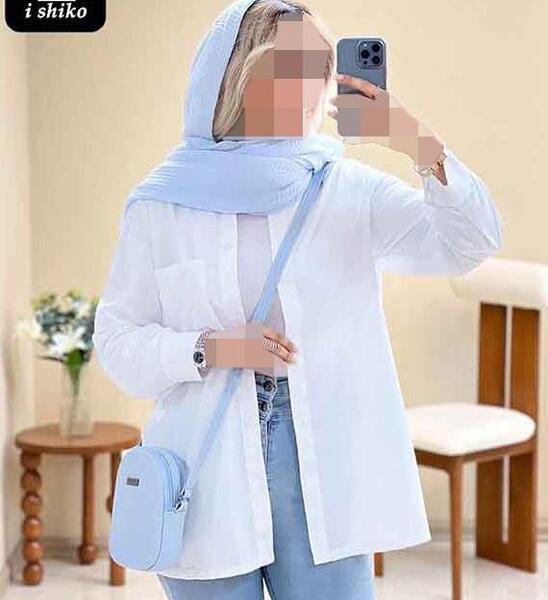 عکس مدل مانتو اسپرت دکمه دار ساده