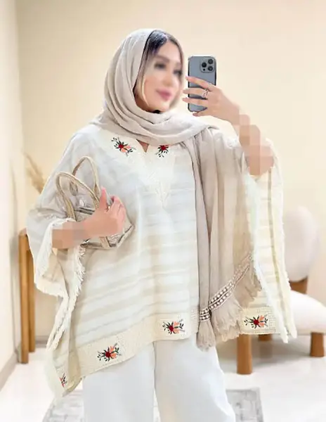 عکس مدل مانتو نخی کوتاه اسپرت