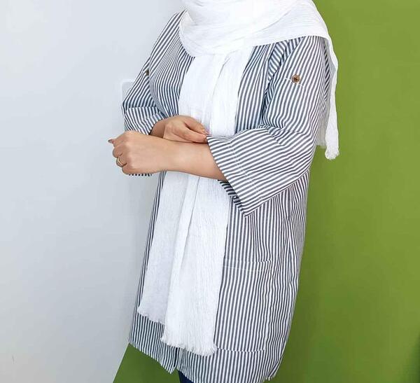 عکس مدل مانتو جلو بسته نخی اسپرت