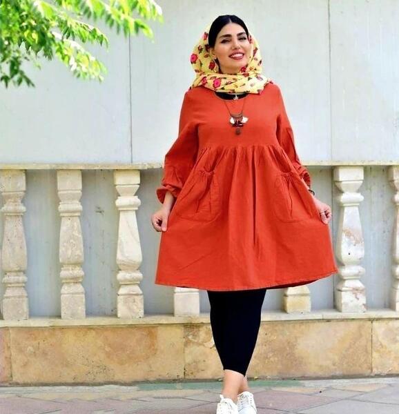 عکس مدل مانتو جلو بسته نخی اسپرت