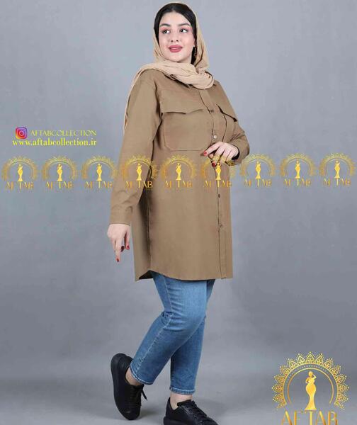 عکس مدل مانتو اسپرت با پارچه مردانه