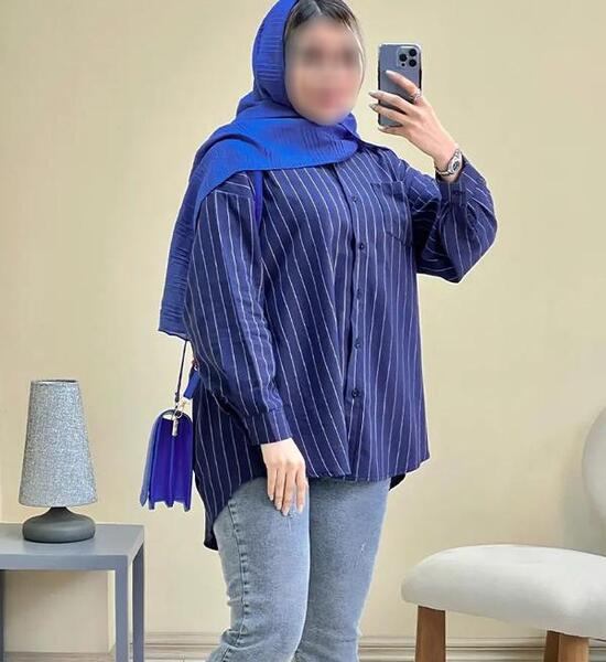 عکس مدل مانتو اسپرت با پارچه مردانه