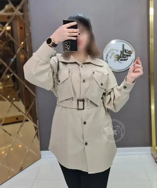 عکس مدل مانتو کتان اسپرت بلند