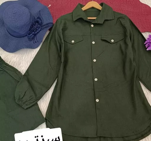 عکس مدل مانتو شلوار اسپرت کتان
