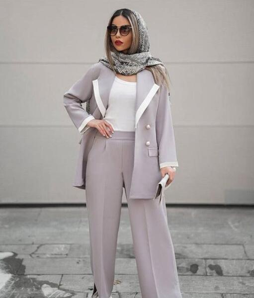 عکس مدل مانتو شلوار گشاد اسپرت