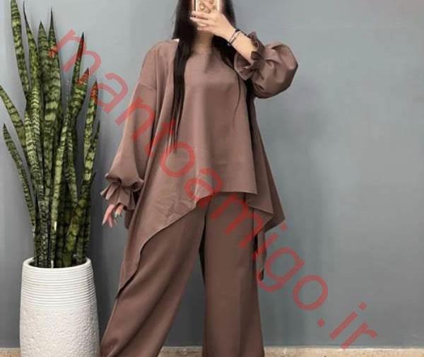 عکس مدل مانتو شلوار گشاد اسپرت