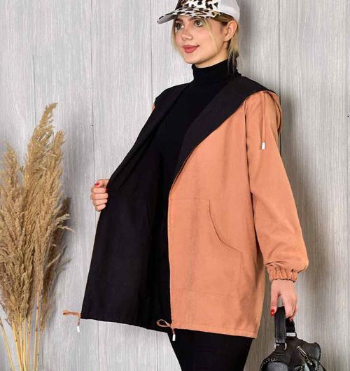 عکس مدل مانتو های کلاه دار اسپرت