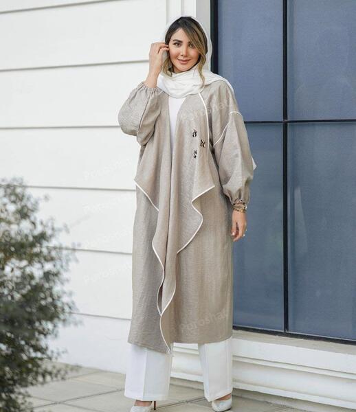 عکس مدل مانتو اسپرت با پارچه کتان