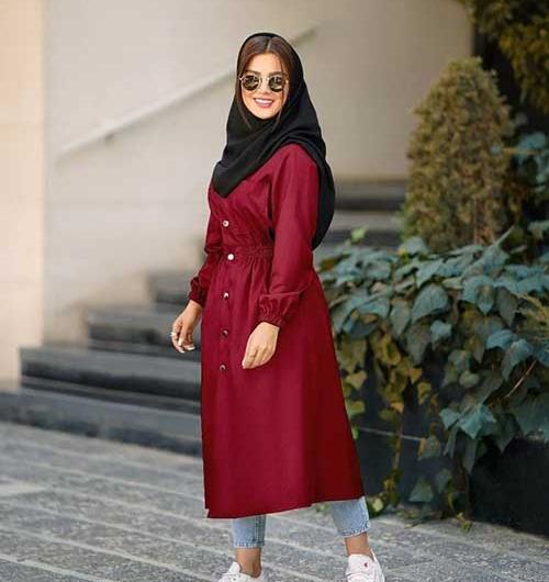 عکس مدل مانتو اسپرت کوتاه دانشجویی